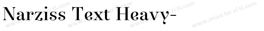 Narziss Text Heavy字体转换